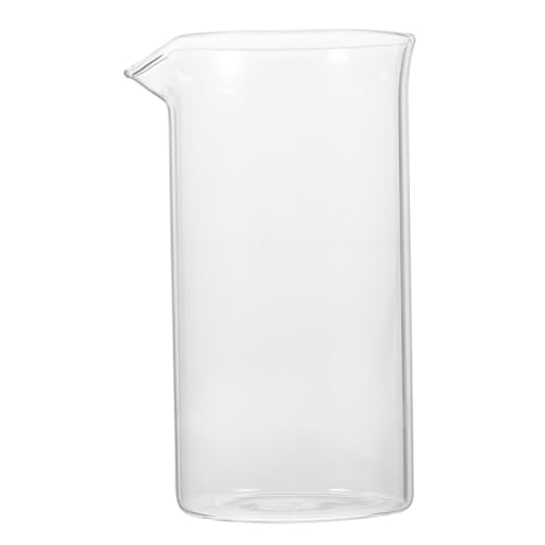 COHEALI Taza de Vidrio de 600 Ml para Prensa Francesa Filtro Integrado, Accesorio para Cafetera Espresso Resistente al Calor, Adecuado para Preparar Café y Té en Hogar y Oficina