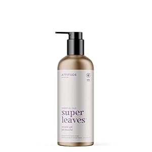 ATTITUDE Shower Gel with Essential Oils, EWG Verified, Plant and Mineral-Based Ingredients, Vegan Personal Care Products, Refillable Aluminum Bottle, Peppermint and Sweet Orange, 16 Fl Oz