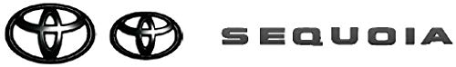 Genuine Toyota 2018 and Newer Sequoia Blackout/Black Emblem Overlays Kit PT948-0C200-02
