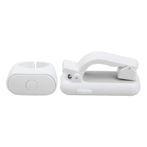 Kivivaka Control remoto portátil para Kindle, manos - eBook con alcance de 10 m, USB, controlador inalámbrico recargable, lectura y fotos, para diseño compacto ABS (negro) blanco