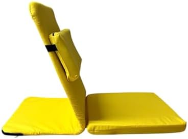 Resim Backjack XL Meditasyon Sandalyesi, Yastıklı, 55x40x40 cm, Fermuarlı Kılıf (Sarı) 