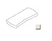 Kohler K85407AL Toilet Tank Cover Only, Almond
