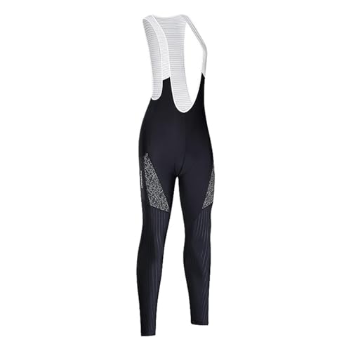 Cuissard à bretelles réfléchissant pour femmes, pantalon de cyclisme respirant et séchage rapide