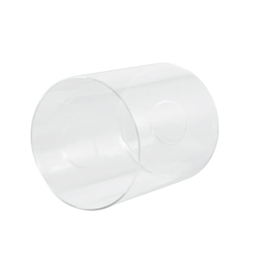 Image of Aspen Creative 23648-60-3 Clear Glass Shade, 1-5 /8 inch Fitter Size, 4-5 /8 inch Diameter x 5-3 /4 inch Height, 3 Pack
