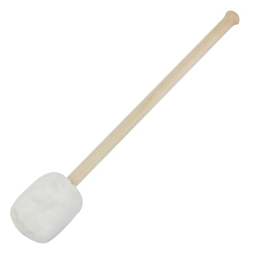 Maillet en bois tête en feutre blanc grosse caisse instrument percussion