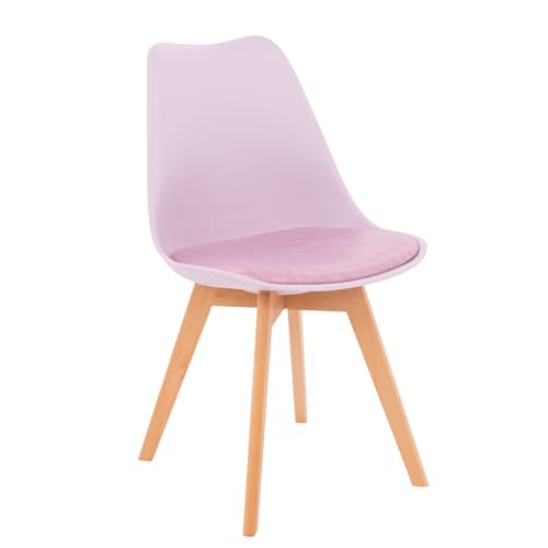 Onof Set de 4 Sillas Eames con Asiento Alcochonado y Patas...