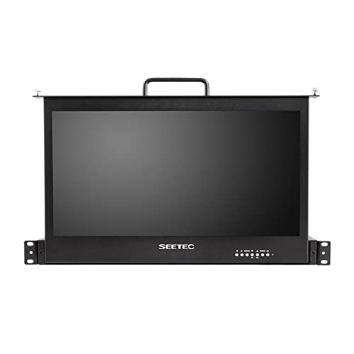 Image of 17.3 Inch 1RU Pull Out Rack Mount Monitor Full HD 1920x1080 SC173-HSD-56(HDMI /SDI)