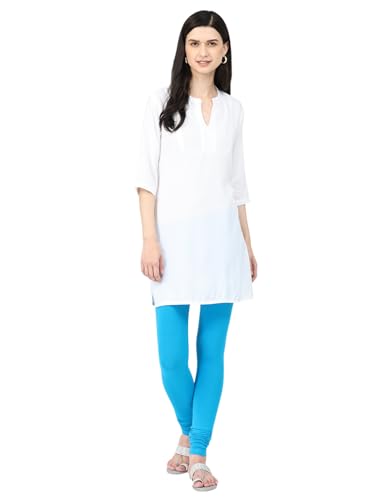 Image of Robinbosky Cotton Churidhar Leggings for Women - Stylish, Stretchable & Flattering Fit for All-Day Comfort