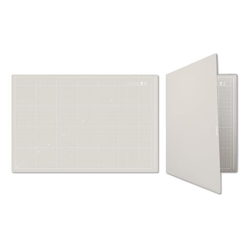 iMAT Flip Cutting Mat Note A1 (Inch Version), 24 x 36 in (60 x 90 cm), Foldable, Ideal for Crafts, Paper Cutting, Large Leather and Cloth Projects, Sketching, Drawing (Origami White)