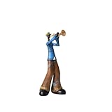 Des figurines détaillées représentent des pianistes, trompettistes, violoncellistes, chanteurs ou saxophonistes. Le style rétro américain ajoute un charme artistique à votre maison ou votre entreprise.