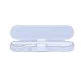 Denash Conjunto de Vajillas Reutilizables Portátiles Seguros y Duraderos para la Cena en la Escuela en Casa - Kit de Palillos de Cuchara PP - Color Blanco Adecuado para Restaurante Familiar Al Aire