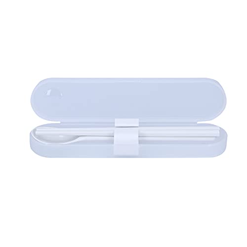 Denash Conjunto de Vajillas Reutilizables Portátiles Seguros y Duraderos para la Cena en la Escuela en Casa - Kit de Palillos de Cuchara PP - Color Blanco Adecuado para Restaurante Familiar Al Aire Denash Conjunto de Vajillas Reutilizables Portátiles Seguros y Duraderos para la Cena en la Escuela en Casa - Kit de Palillos de Cuchara PP - Color Blanco Adecuado para Restaurante Familiar Al Aire