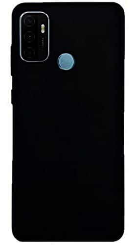 Image of Mobile Back Cover Case for Oppo A33 (2020) (Silicone Case|CameraProtection|Black SC1510)