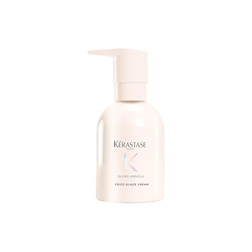 Kérastase Gloss Absolu Frizz-Glaze Cream Leave-In Conditioner mit Hitzeschutz für die Haare Anti-Frizz Styling & Curl Cream für Glanz & Geschmeidigkeit Haarpflege für Damen 240 ml