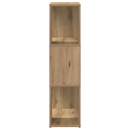 Meuble TV en bois compact marron avec 4 niches de rangement
