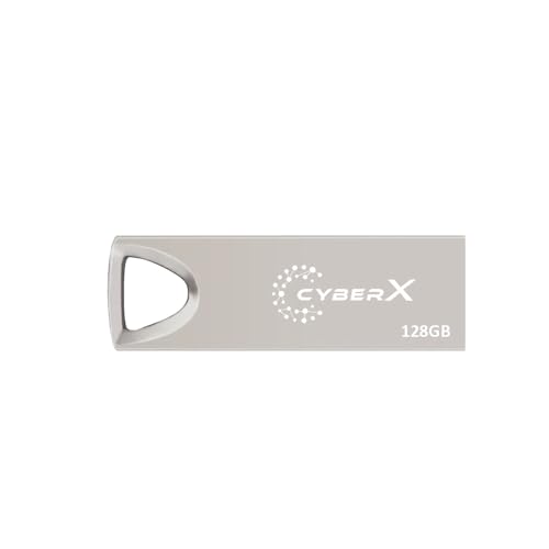 CYBERX CY210 128 GB Metal Body Flash Drive USB 2.0 Type A Pendrive (Metallic Chrome) (B0CZRZPY3F) Amazon Price History, Amazon Price Tracker