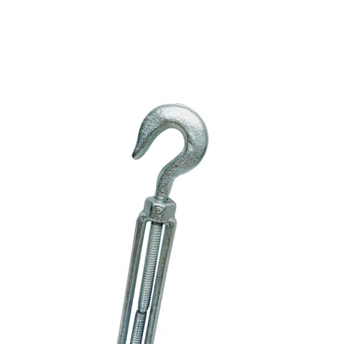 Prolinemax tensor galvanizado con gancho y ojal de 5/8'' x 6'' con capacidad de 2250 lbs, acero forjado miniatura 7