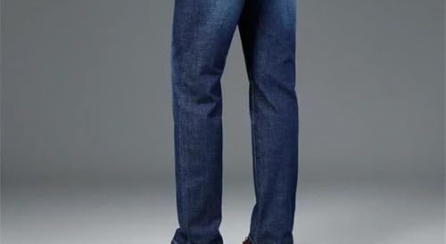 Men's New Loose-fit Jeans, Business Cotton Classic Straight-Leg Casual Pants.2