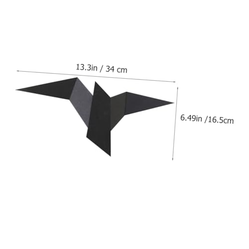 Lámpara de pared de pájaro en hierro negro y PC con iluminación LED de alta gama 2