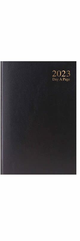 2022 Diary A4 | A5 | A6 Diary Week to View | Page A Day | Desk Diary | Hard Backed for Home and Office Use (Black, A5 Day A Page)