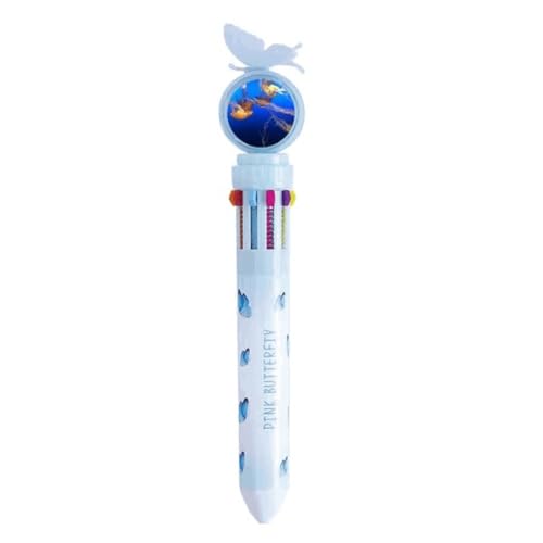 Stylo à bille rétractable multicolore Ocean Meduse pour organiser ses cours sans encombre