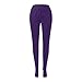 Womens Footed Sweatpant Elastic High Waist Winter Fall Fashion Lounge Pant Comfy Loose Fit Workout Cozy Solid Pants S-2XL Purple