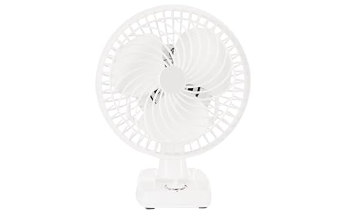 Image of STARVIN Wall Mounted Fan High Speed Wall Fan for Home & Kitchen Compact Size,Adjustable Tilt,Low Noise Small Wall Fan for Office, Shop & Utility Area - EVTS (6 inch wall table white, 6 inch)