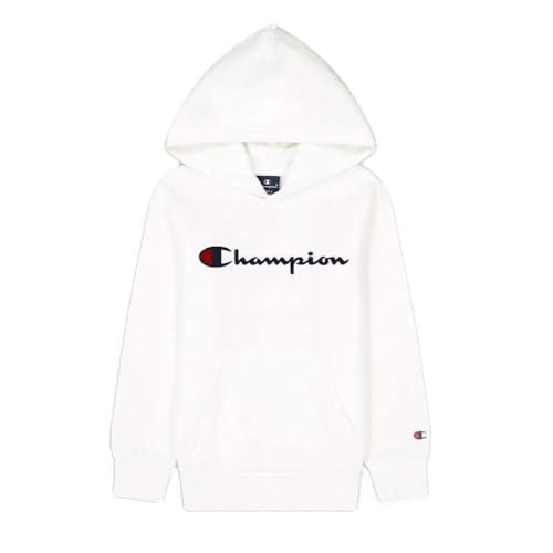 Champion Legacy American Classics B-Ultralight Powerblend Fleece Sudadera con Capucha, Blanco, 15-16 años para Niños