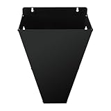 Poultry Killing Cone - Heavy-Duty Metal Restraining Cone for Turkeys, Ducks & Geese up to 18 lbs, Anti-Corrosion Design,Flat Back Funnel Cone (Black, Large)