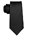 JEMYGINS Black Tie Silk Necktie for Men Business and Wedding