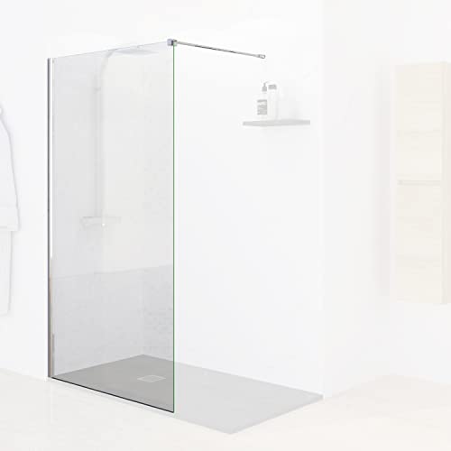 Mampara Ducha Baikal Mampara Ducha Fija ONYX NAT P.Brillo 80 x altura 200 cm. Mampara Ducha en Cristal Templado de 8 mm de espesor y...