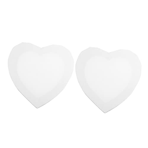 DOITOOL 2Pcs Loving Heart Canvas Drawing Board Creative Painting Board for Wide Durable Material for Unique and Fun Art Projects