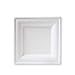 Piatti bagassa carta polpa di cellulosa 16x16 cm - confezione 50 pezzi - compostabili biodegradabili