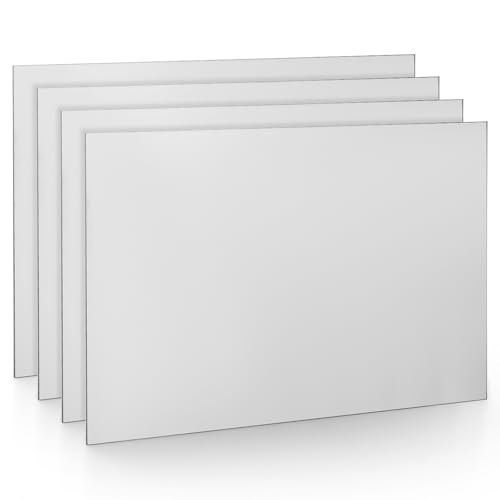 LISHINE 4 Pack 14 Gauge Sheet Metal 8x12 Stainless Steel Sheets 2mm Cold Rolled Steel Plate Weldable Metal Panels for DIY Craft Projects, Industrial, Professional