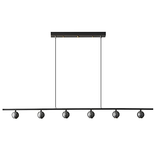 Lustre LED à intensité variable en laiton doré suspension restaurant