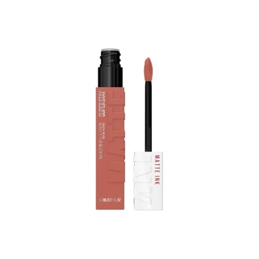 Maybelline New York Super Stay Matte Ink Flüssiger Lippenstift für 16H Halt, Mattes Finish, Kussecht & Wischfest ohne Abfärben, Hochpigmentierte Farbe, Nuance: 5 Loyalist, 5ml