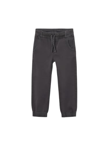 Pantalón jogger soft gris pizarra de chándal infantil con cintura elástica