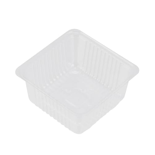 OUNONA 200 Pcs Plastic Blister Tray Transparent Inner Trays for Green Bean Cake Dessert and Snack Storage