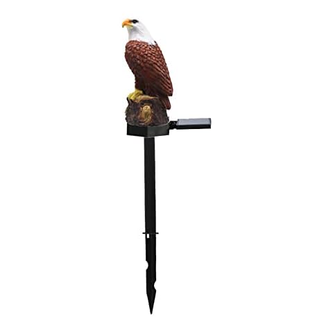 YUOXO Led Solar Hawk Ground Plug Lawn Lamp, Outdoor Garden Decorative Lamp, Garden Lamp, Manual/Light Sensor Switch, Battery Power Supply Cover
