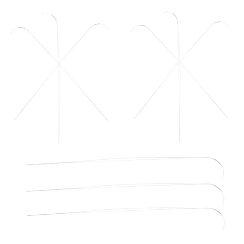 Beatifufu 10pcs Beading Curved Needles DIY Yarn Knitting Needles for Bead Jewelry Making Beading Tools Large Eyes Metal Bead Threader Beads DIY Threading Tools