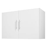 VEVOR Wandschrank für Waschküche, 2-stöckiger Wandhängeschrank mit...