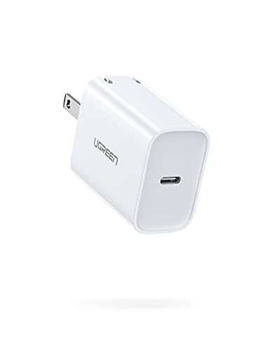 UGREEN USB C Charger 18W PD Fast Charger Block - USB C Power Adapter Foldable Plug Compatible with iPhone 12 Mini 12 Pro Max 11 Pro Max XR X SE 8 Plus iPad Pro Pixel Galaxy S10+ S9 and More
