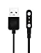 BaiWeiDun Smart Watch Charger Cable, Universal Magnetic SmartWatch Accessories Charger Cable 2 Pin Cord, Charger Contact pin spacing 3 mm (Black)
