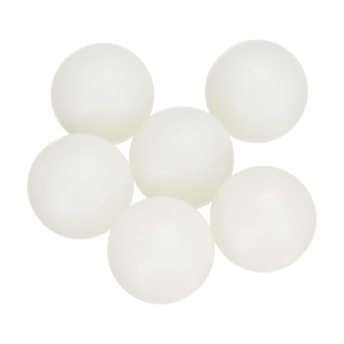 uxcell 6pcs Nylon Bearing Balls 3/4" Solid Plastic Balls, G1 Precision Bearing Ball Frosted Surface, White
