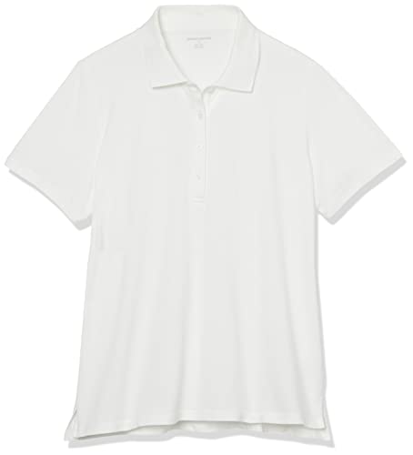 Amazon Essentials AE181634-WHI-L Women'S Short-Sleeve Polo Shirt  thumb #5