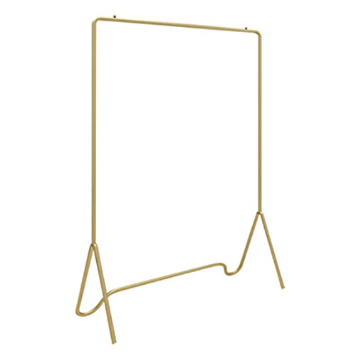 KKYY Portant à Vêtements, Portant Vêtement Métal, Organisateur de Placard sur Pied, Porte Vêtements pour Vêtements de Tuyaux Industriels, Or Cover