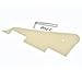 Dopro LP Guitar Pickguard and LP Stainless Steel Bracket with Chrome Steel Mounting Screws for USA Les Paul Cream 1Ply