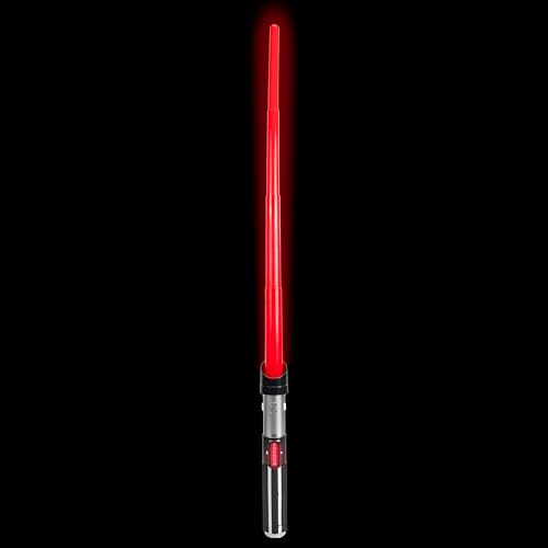 Star Wars Darth Vader Official Halloween Costume Accessory - Light Up Retractable Plastic Saber - Thumbnail 4