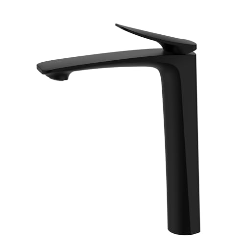 YQZQXWA Grifos de lavabo para lavabo de baño, latón negro, grifo mezclador de lavabo de baño, grifo mezclador de un agujero, negro innovador