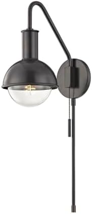 Hudson Valley Lighting Mitzi HL111101-OB Riley Wall/Sconces, 1-Light, 60W, Old Bronze Finish (6.25''W x 12''H)